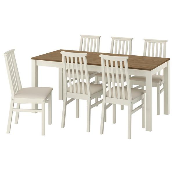 [IKEA/イケア/通販]ALHULT オールフルト / ALHULT オールフルトテーブル＆チェア6脚, ベージュ/ブラウン……[8](79611620) |  | 07