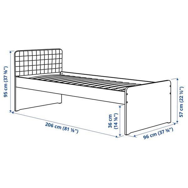 [IKEA/イケア/通販]SLAKT スレクトベッドフレーム, ヘッドボード付き/ヴィースレ ベージュ,90x200 cm[3](79612040) |  | 04