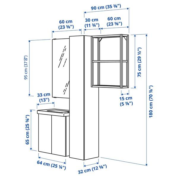 [IKEA/イケア/通販]ENHET エーンヘートバスルーム, ホワイト,64x33x65 cm[6](79616217) |  | 04