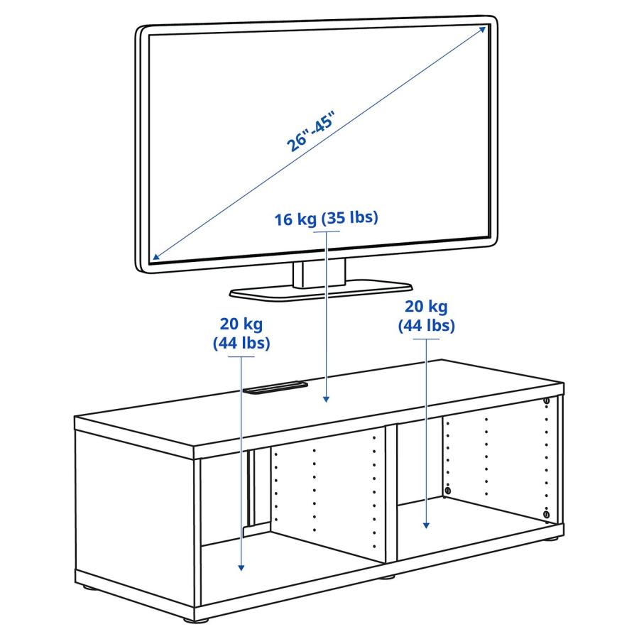 [IKEA/イケア/通販]BESTA ベストー テレビ台, ホワイトステインオーク調, 120x40x38 cm[H](80294857) |  | 02