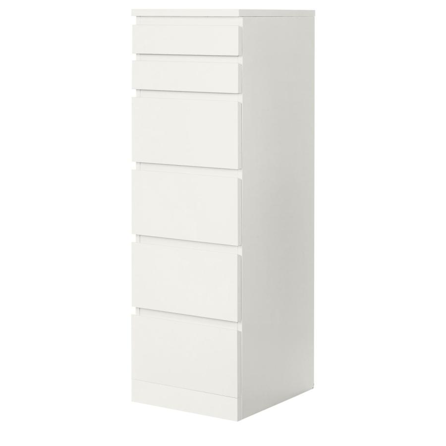 IKEA/イケア/通販]MALM マルム チェスト（引き出し×6）, ホワイト