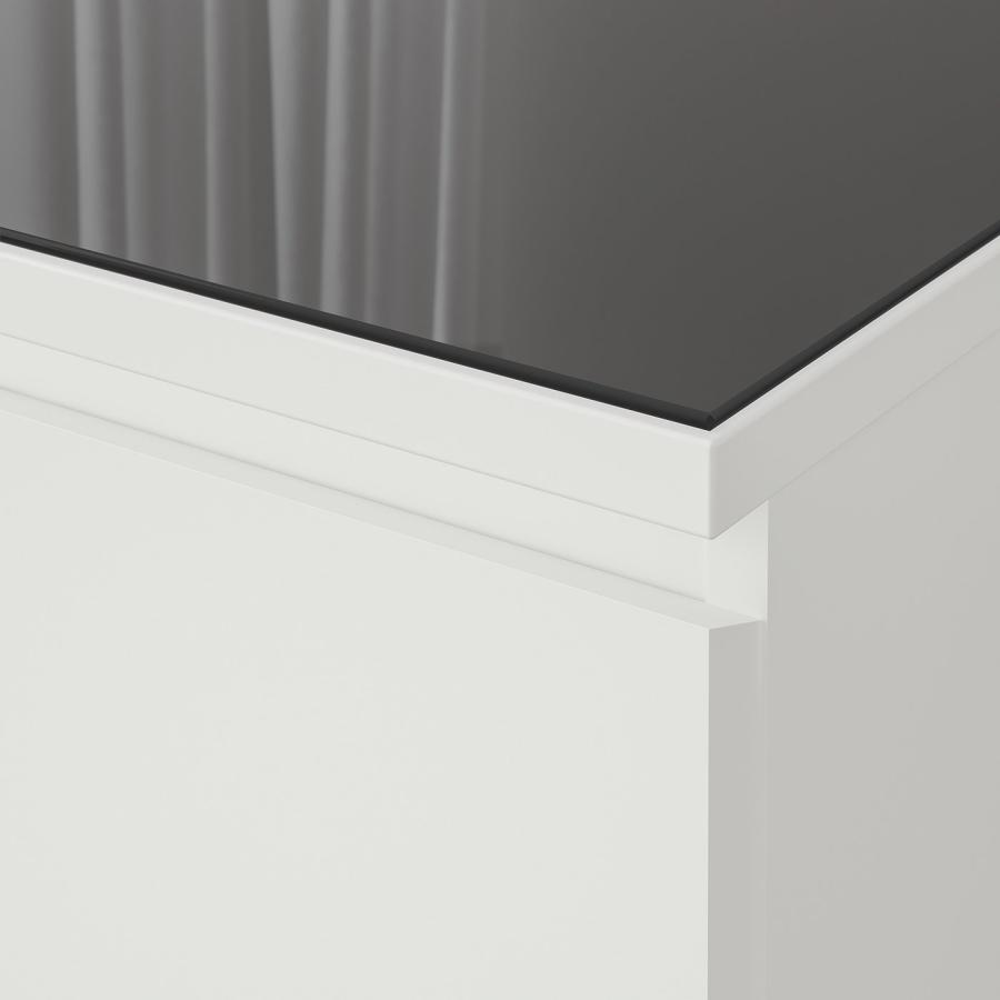 [IKEA/イケア/通販]MALM マルム ガラストップ, 透明グレー 透明 グレー, 80x48 cm[E](80429998)の画像