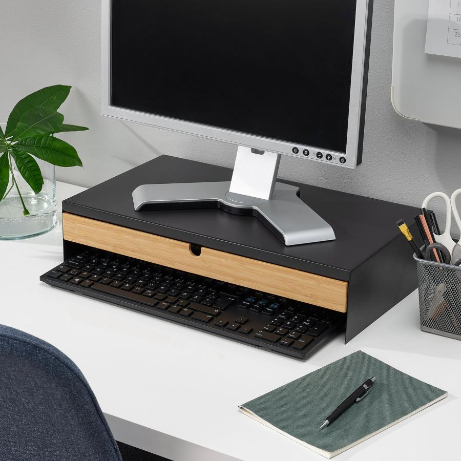 [IKEA/イケア/通販]ELLOVEN エロヴェン モニタースタンド 引き出し付き, チャコール[C](80485102) |  | 01