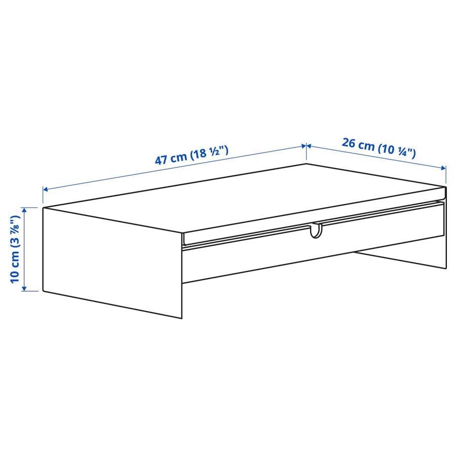 [IKEA/イケア/通販]ELLOVEN エロヴェン モニタースタンド 引き出し付き, チャコール[C](80485102) |  | 07