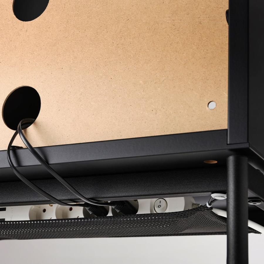 [IKEA/イケア/通販]BOASTAD ボアスタード テレビ台, ブラック/オーク材突き板, 181x42x45 cm[AK](80507057) |  | 03