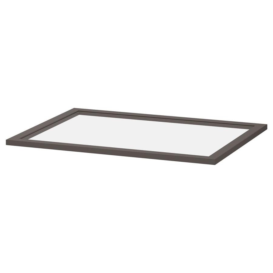[IKEA/イケア/通販]KOMPLEMENT コムプレメント ガラス製棚板, ダークグレー, 75x58 cm[E](80509160) | 