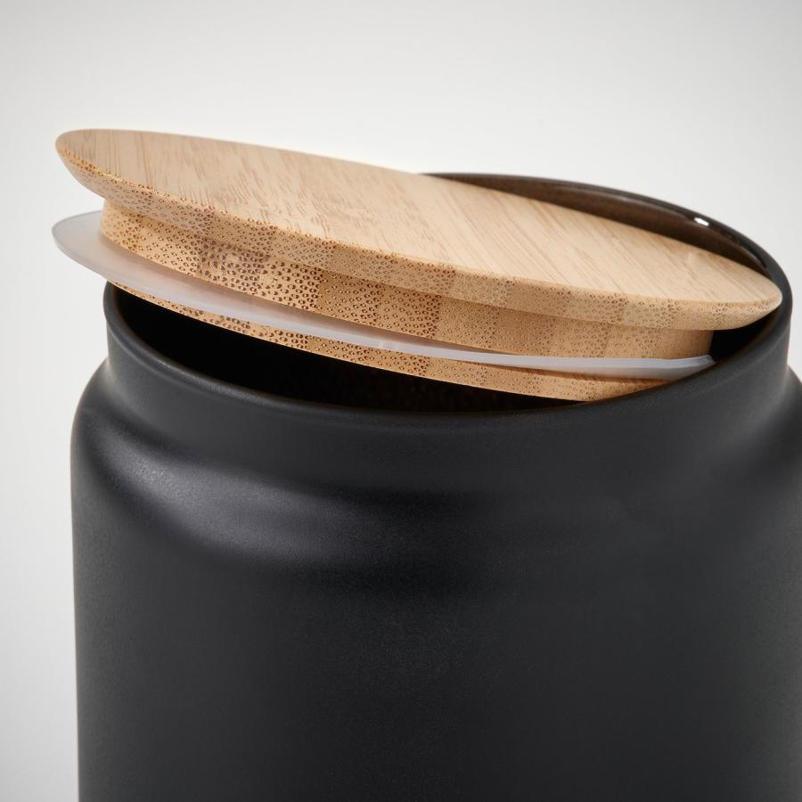 [IKEA/イケア/通販]EKLATERA エクラテーラ ふた付き容器, ブラック, 1 l[A](80525829) |  | 03