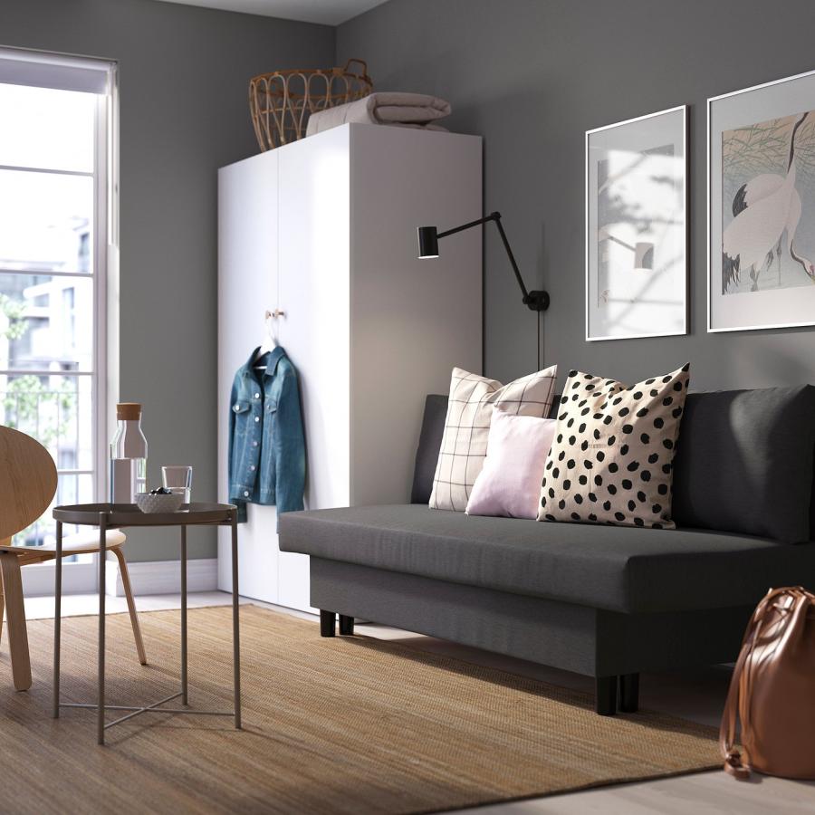 [IKEA/イケア/通販]ALVDALEN エルヴダレン 3人掛けソファベッド, クニーサ ダークグレー[L](80530642) |  | 03