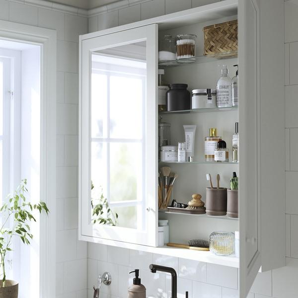 [IKEA/イケア/通販]TANNFORSEN テンフォルセンミラーキャビネット 扉付き, ホワイト,100x15x95 cm[FF](80555251) |  | 02