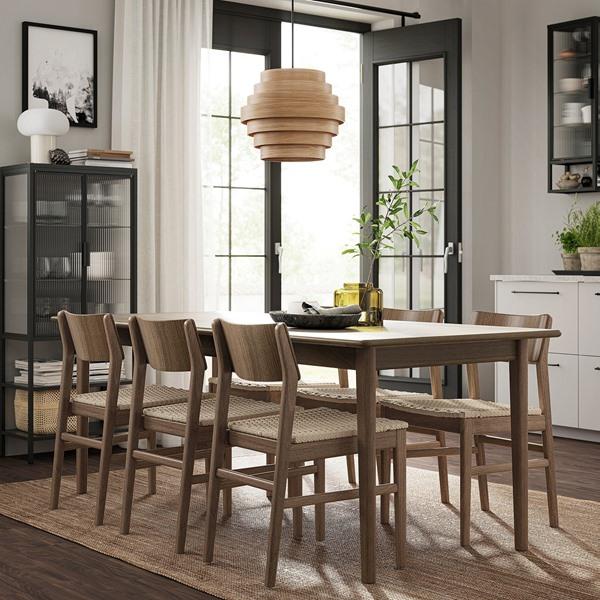 [IKEA/イケア/通販]SKANSNAS スカンスネス伸長式テーブル, ブラウン ビーチ/突き板,150/205x90 cm[3](80565759) |  | 02