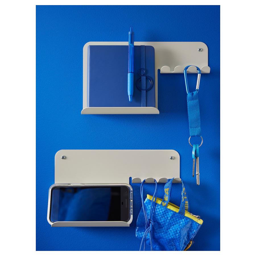 [IKEA/イケア/通販]HAVREKROSS ハーヴレクロス ウォールオーガナイザー フック付き, ライトグレーベージュ, 23x13 cm[A](80569413) |  | 04