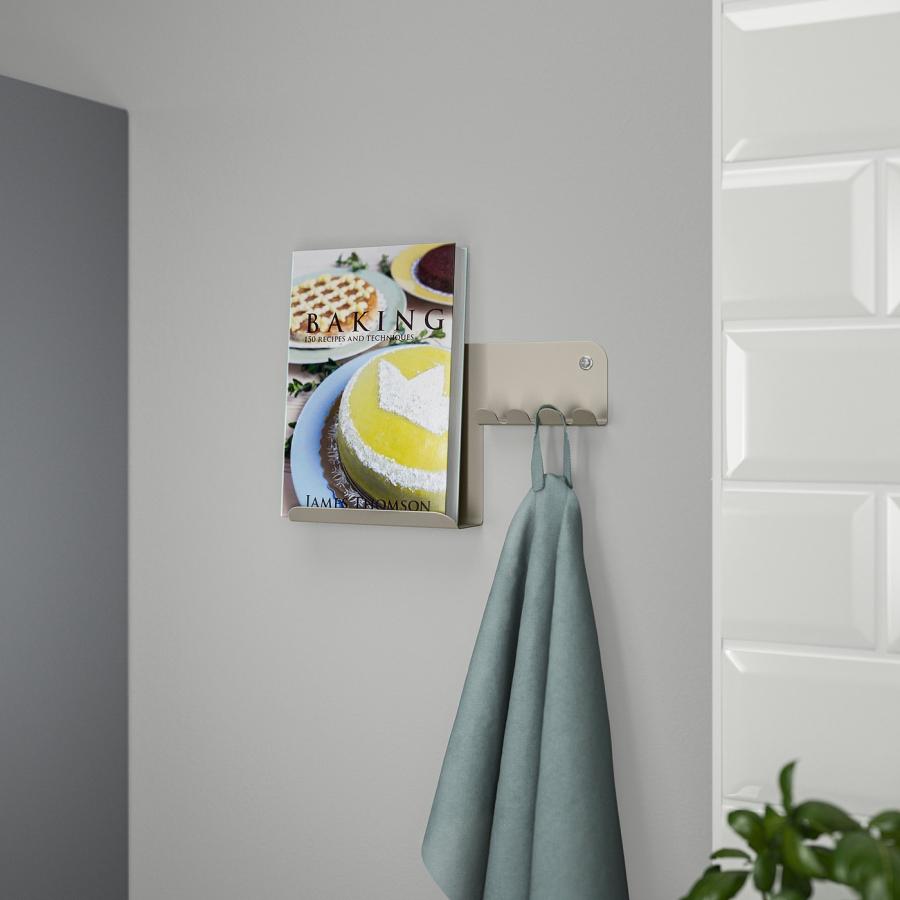 [IKEA/イケア/通販]HAVREKROSS ハーヴレクロス ウォールオーガナイザー フック付き, ライトグレーベージュ, 23x13 cm[A](80569413) |  | 07
