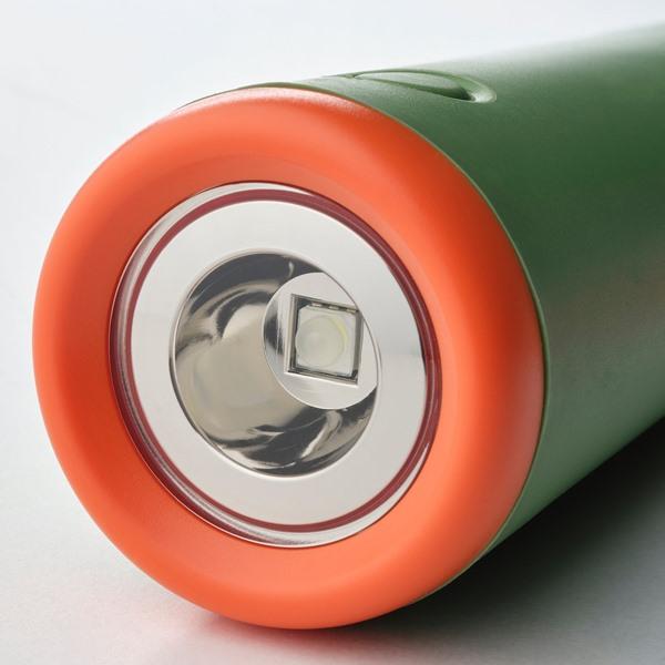[IKEA/イケア/通販]MAJBAGGE マイバッゲ手回し充電式LED懐中電灯, グリーン/オレンジ[A](80581896) |  | 07