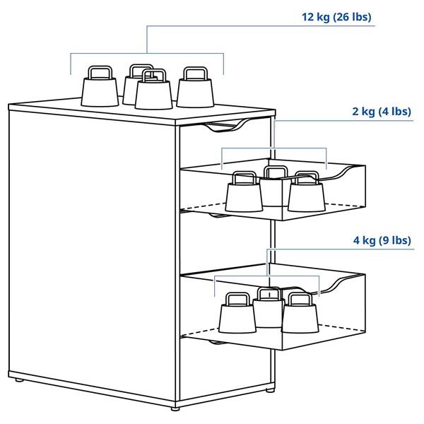 [IKEA/イケア/通販]ALEX アレクス引き出しユニット, ブラックブルー,36x70 cm[E](80590476) |  | 02