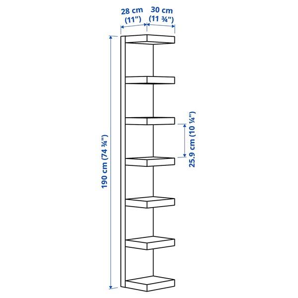 [IKEA/イケア/通販]LACK ラックウォールシェルフユニット, ブラックブルー,30x190 cm[K](80592871) |  | 04
