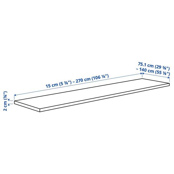 [IKEA/イケア/通販]KASKER カスケルカスタムメイドワークトップ, ダークベージュ 大理石調/石英,15-270……[I](80593875) |  | 04