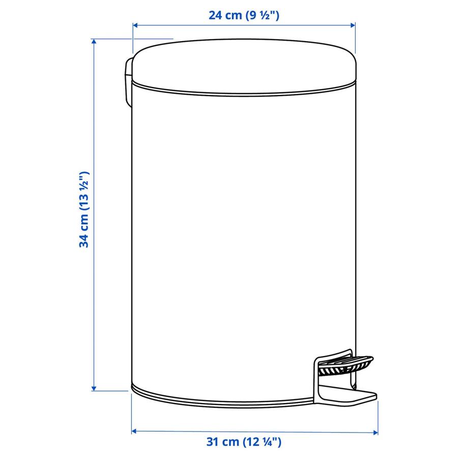 [IKEA/イケア/通販]STENTRAPPA ステントラッパ ペダル式ゴミ箱, ライトグレーベージュ, 9 l[D](80595394) |  | 09