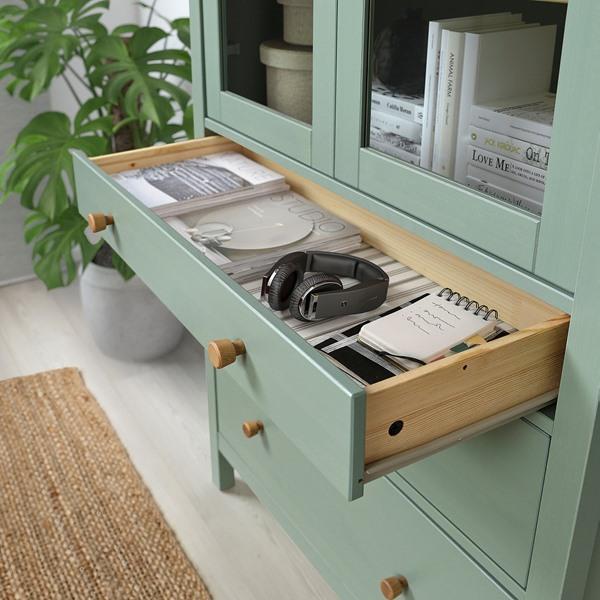 [IKEA/イケア/通販]HEMNES ヘムネスコレクションケース（引き出し×3）, グレーグリーン/ライトブラ……[EK](80596162) |  | 05