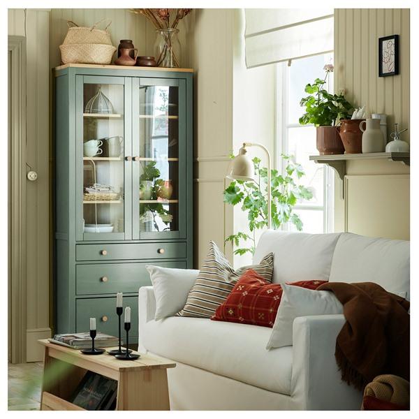 [IKEA/イケア/通販]HEMNES ヘムネスコレクションケース（引き出し×3）, グレーグリーン/ライトブラ……[EK](80596162) |  | 07
