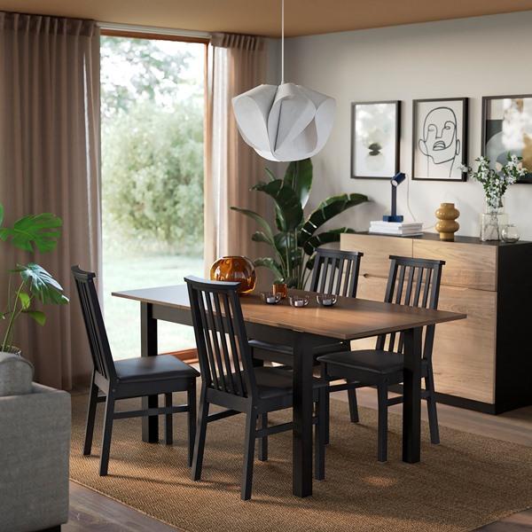 [IKEA/イケア/通販]ALHULT オールフルト伸長式テーブル, ブラック/ブラウン,120/170x80 cm[EI](80600791) |  | 01