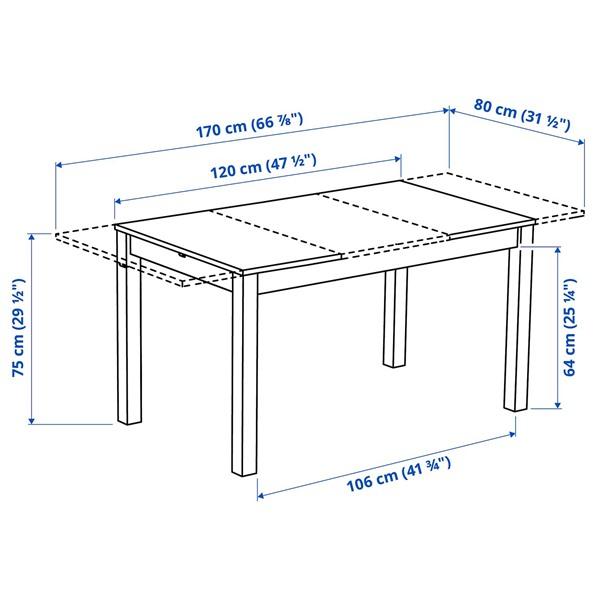 [IKEA/イケア/通販]ALHULT オールフルト伸長式テーブル, ブラック/ブラウン,120/170x80 cm[EI](80600791) |  | 04