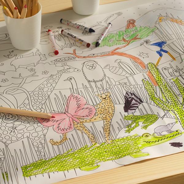 [IKEA/イケア/通販]SANDLOPARE サンドローパレぬり絵ロール紙, サバンナ,10 m[A](80604261) |  | 01