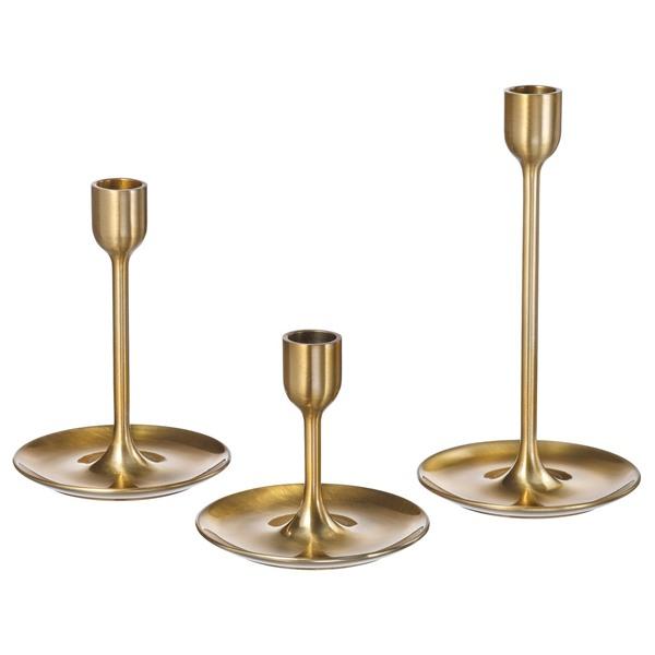 [IKEA/イケア/通販]FULLTALIG フルターリグキャンドルホルダー3個セット, 黄銅色[A](80608971) | 