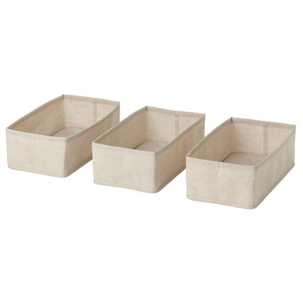 [IKEA/イケア/通販]PURRPINGLA プルピングラボックス3個セット, テキスタイル/ベージュ,20x38x12 cm[B](80612261) | 