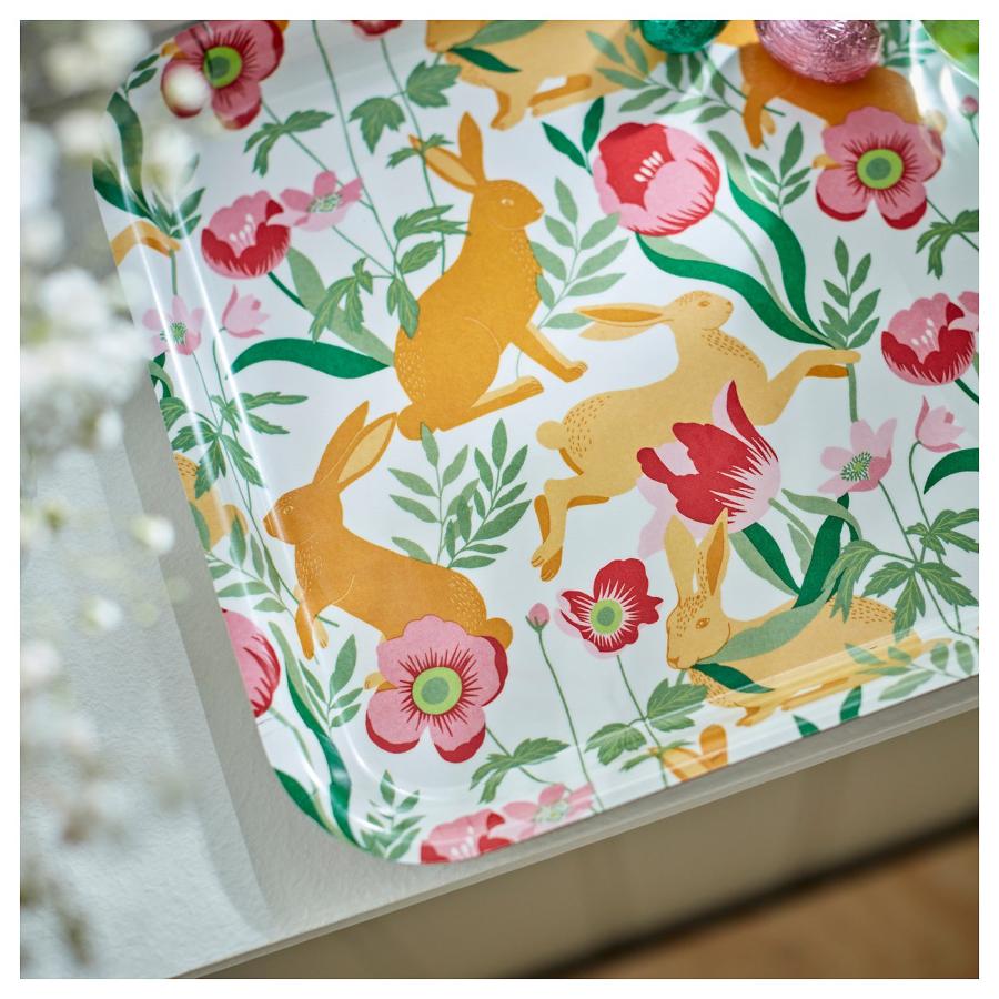IKEA/イケア/通販]TJARLEK シャーレク トレイ, 模様入り, 20x28 cm[A