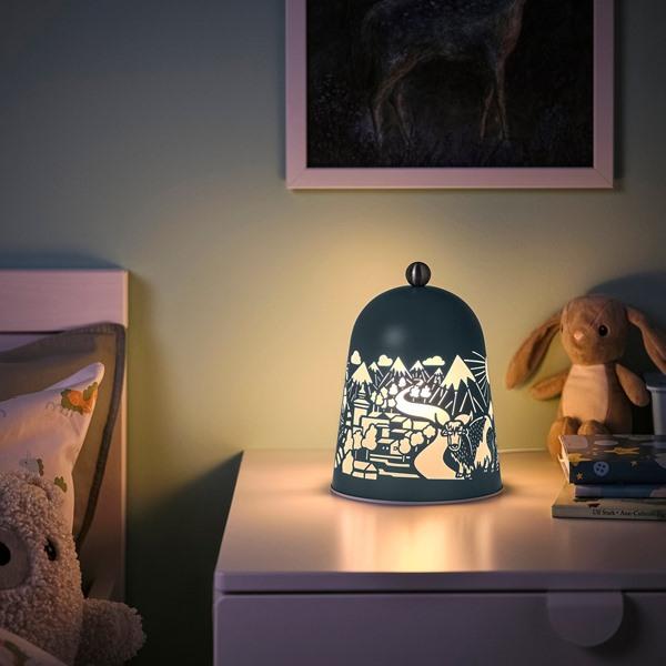 [IKEA/イケア/通販]SOLSKUR ソールスクールLEDテーブルランプ, ライトブルー/ニッケルメッキ[B](80628016) |  | 01
