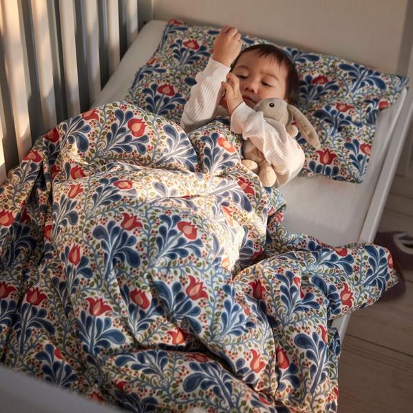 [IKEA/イケア/通販]SATERVIDE セーテルヴィーデ掛け布団カバー＆枕カバー1枚 ベビーベッド用, ホワイ……[A](80637068) |  | 02
