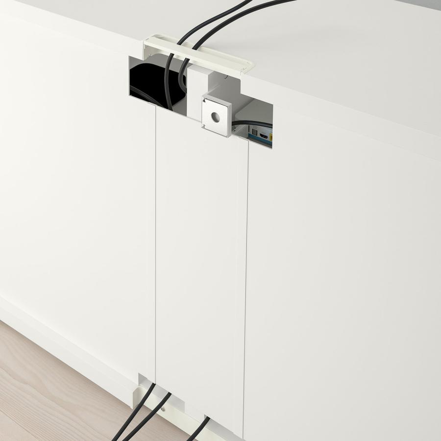 [IKEA/イケア/通販]BESTA ベストー テレビ台 扉付き, ホワイト/セルスヴィーケン/ナンナルプ ハイグロス/ホワイト, 120x42x74 cm[12](89186330) |  | 05