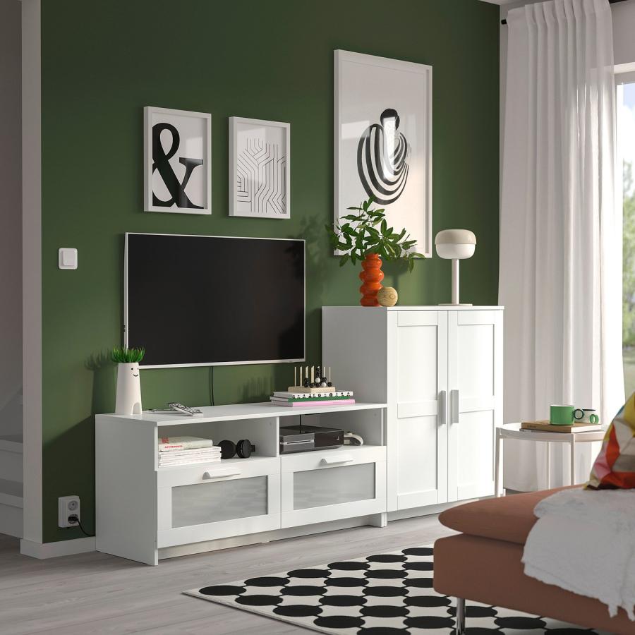 [IKEA/イケア/通販]BRIMNES ブリムネス テレビボード, ホワイト, 200x41x95 cm[3](89228759) |  | 01