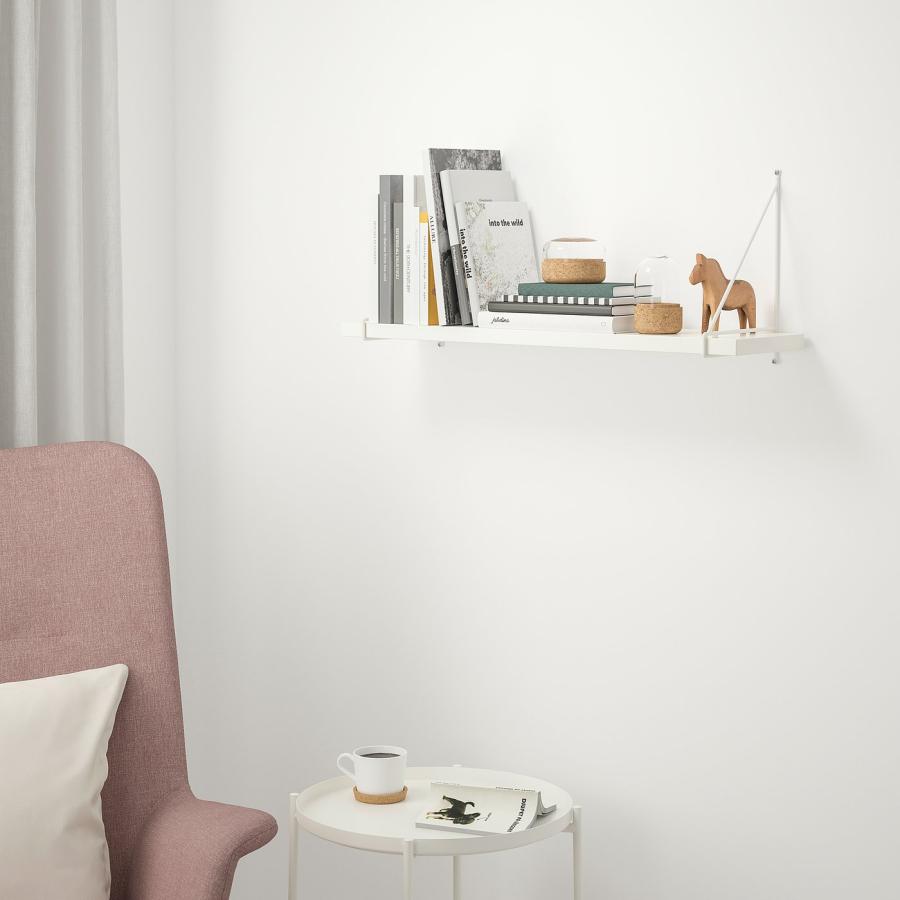 [IKEA/イケア/通販]BERGSHULT ベリスフルト / PERSHULT ペルスフルト ウォールシェルフ, ホワイト/ホワイト, 80x20 cm[3](89290732) |  | 04