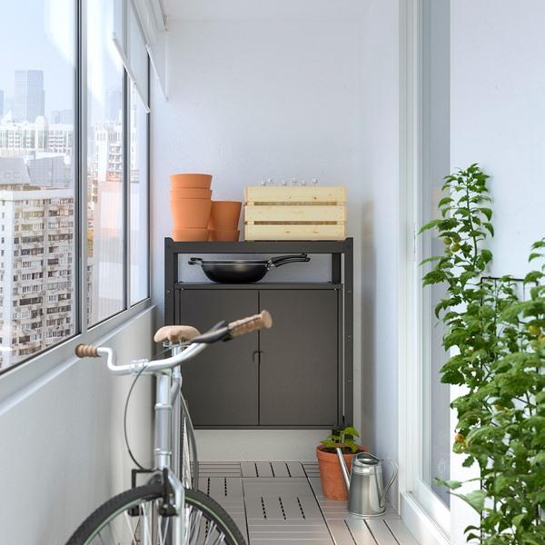 [IKEA/イケア/通販]BROR ブロール シェルフユニット キャビネット付, ブラック, 85x40x110 cm[3](89296687) |  | 03