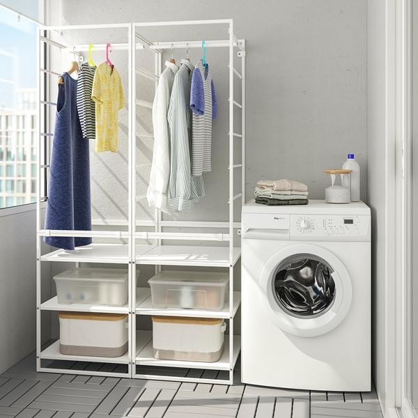 [IKEA/イケア/通販]JONAXEL ヨナクセルワードローブコンビネーション, ホワイト,99x51x173 cm[3](89297658) |  | 02
