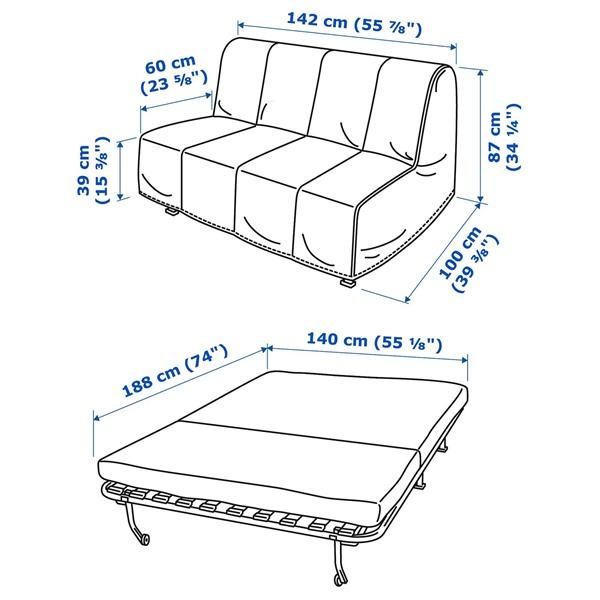 [IKEA/イケア/通販]LYCKSELE MURBO リクセーレ ムルボ 2人掛けソファベッド, クニーサ ライトグレー[3](89387041) |  | 03