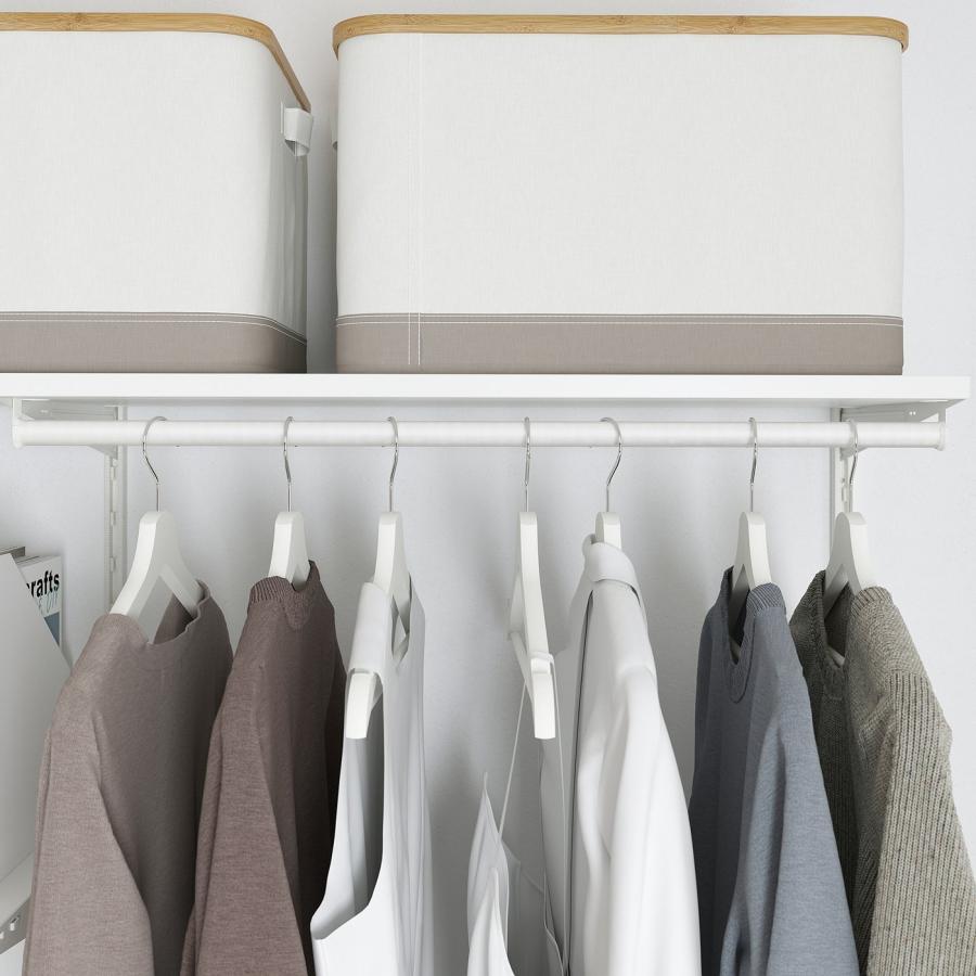 [IKEA/イケア/通販]BOAXEL ボーアクセル / LAGKAPTEN ラグカプテン ワードローブコンビネーション 天板付き, ホワイト, 207x62x201 cm[39](89440944) |  | 02