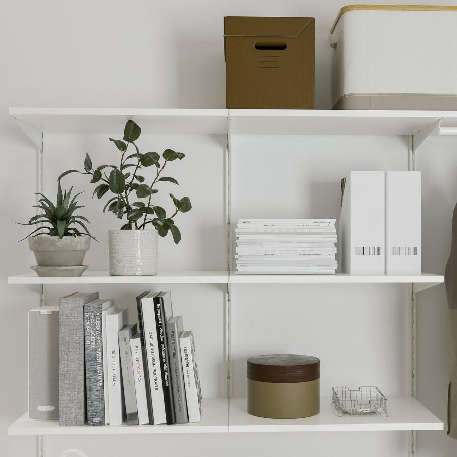 [IKEA/イケア/通販]BOAXEL ボーアクセル / LAGKAPTEN ラグカプテン ワードローブコンビネーション 天板付き, ホワイト, 207x62x201 cm[39](89440944) |  | 04