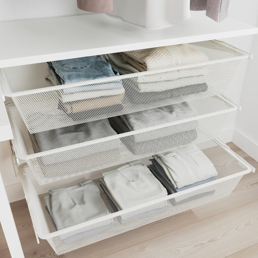 [IKEA/イケア/通販]BOAXEL ボーアクセル / LAGKAPTEN ラグカプテン ワードローブコンビネーション 天板付き, ホワイト, 207x62x201 cm[39](89440944) |  | 05