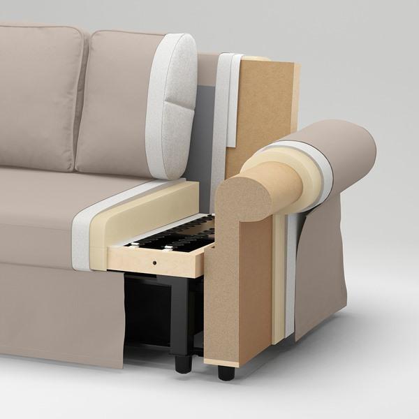 [IKEA/イケア/通販]VRETSTORP ヴレートストルプ3人掛けソファベッド, カルルスホヴ グレーベージュ[4](89491231) |  | 05