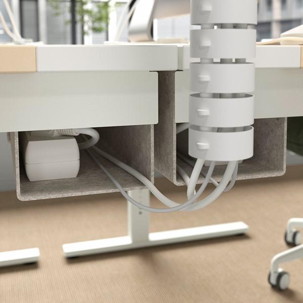 [IKEA/イケア/通販]MITTZON ミッツォーンデスク 昇降式, 100V バーチ材突き板/ホワイト,120x60 cm[4](89526495) |  | 11