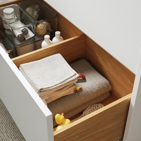 [IKEA/イケア/通販]HAVBACK ハーヴベック / ORRSJON オルショーン洗面台 引き出し付き/洗面ボウル/水栓, ホワイト/ホワイト 大理石調,82x49x71 cm[5](89526768) |  | 02