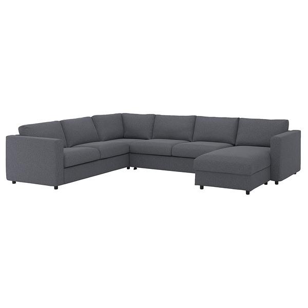 [IKEA/イケア/通販]VIMLE ヴィムレ5人掛けコーナーソファベッド、寝椅子付き, グンナレド ミディア……[14](89545267) | 