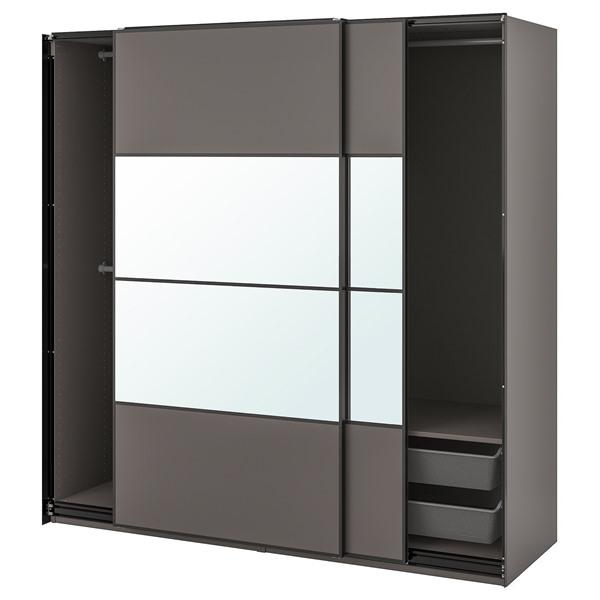 [IKEA/イケア/通販]PAX パックス / MEHAMN/AULI メーハムン/アウリワードローブコンビネーション, ダー……[13](89561375) | 