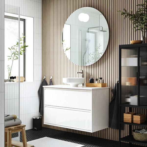 [IKEA/イケア/通販]ANGSJON エングショーン / LERSJON レルション洗面台 引き出し付き/洗面ボウル/水栓, ……[6](89571553) |  | 01