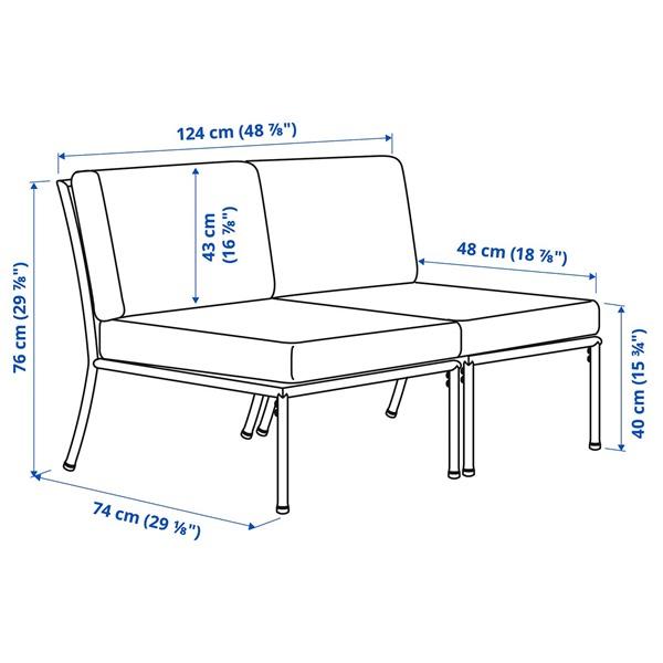 [IKEA/イケア/通販]SEGERON セーゲローン2人掛けソファ 屋外用, ホワイト/ベージュ/フローソーン/デ……[10](89584857) |  | 02