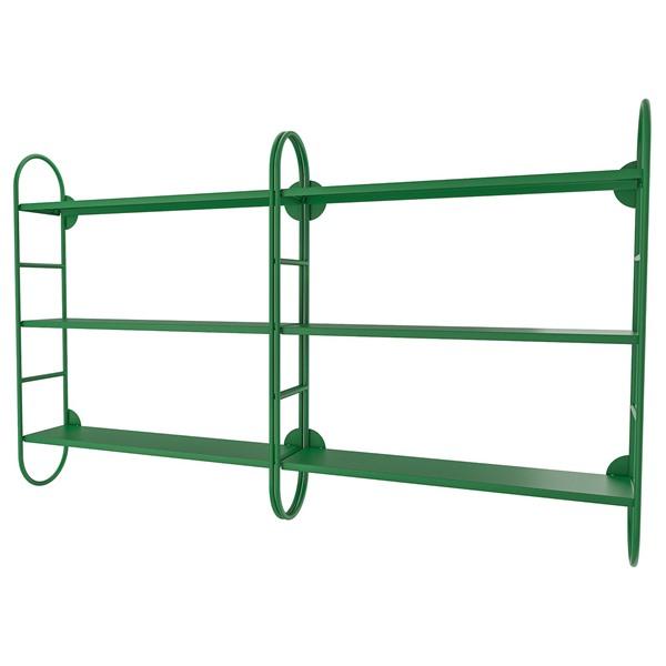 [IKEA/イケア/通販]FARGSATTARE フェルグセッタレウォールシェルフコンビネーション, グリーン[D](89602804) | 