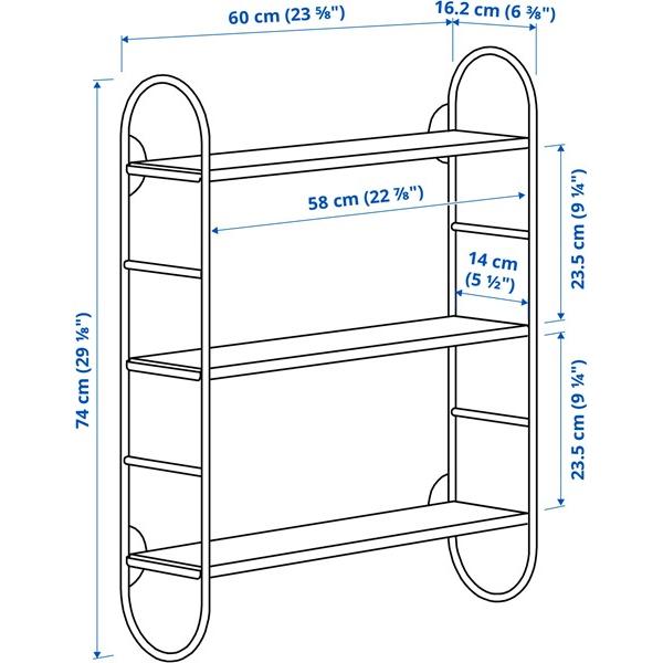 [IKEA/イケア/通販]FARGSATTARE フェルグセッタレウォールシェルフコンビネーション, グリーン[D](89602804) |  | 04