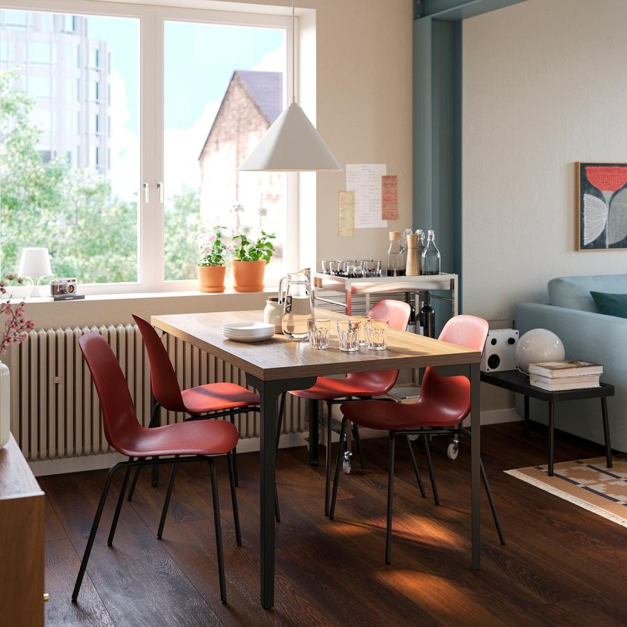 [IKEA/イケア/通販]SKALSTA スコールスタ チェア, プラスチックレッド/チューブ状金属/ブラックグレー[DD](89612817) |  | 01